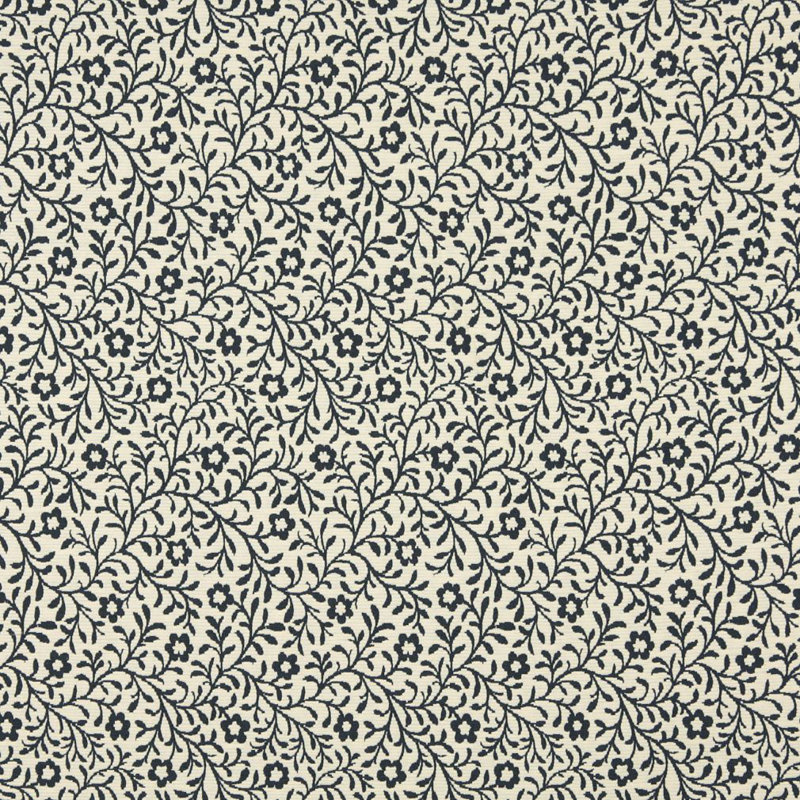 Tissu floral matelassé, Bleu 1