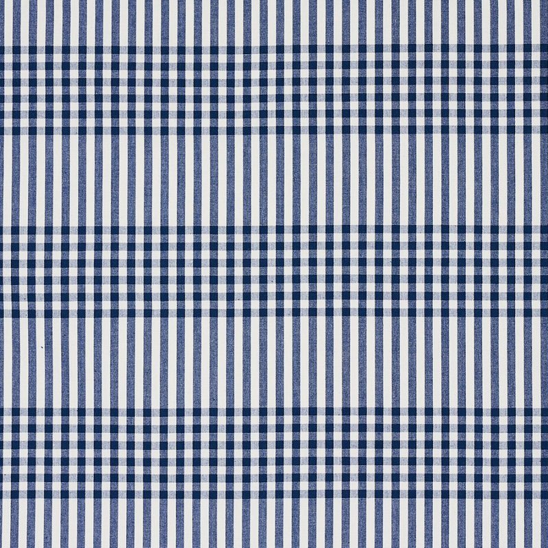 Bergen Plaid Fabric, Navy