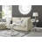 Tierra Modern Small Cross Legs Luxury Metal Leg & Glass Round Coffee Table-1013688566