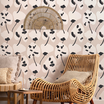 Painted Palm Peel And Stick Wallpaper