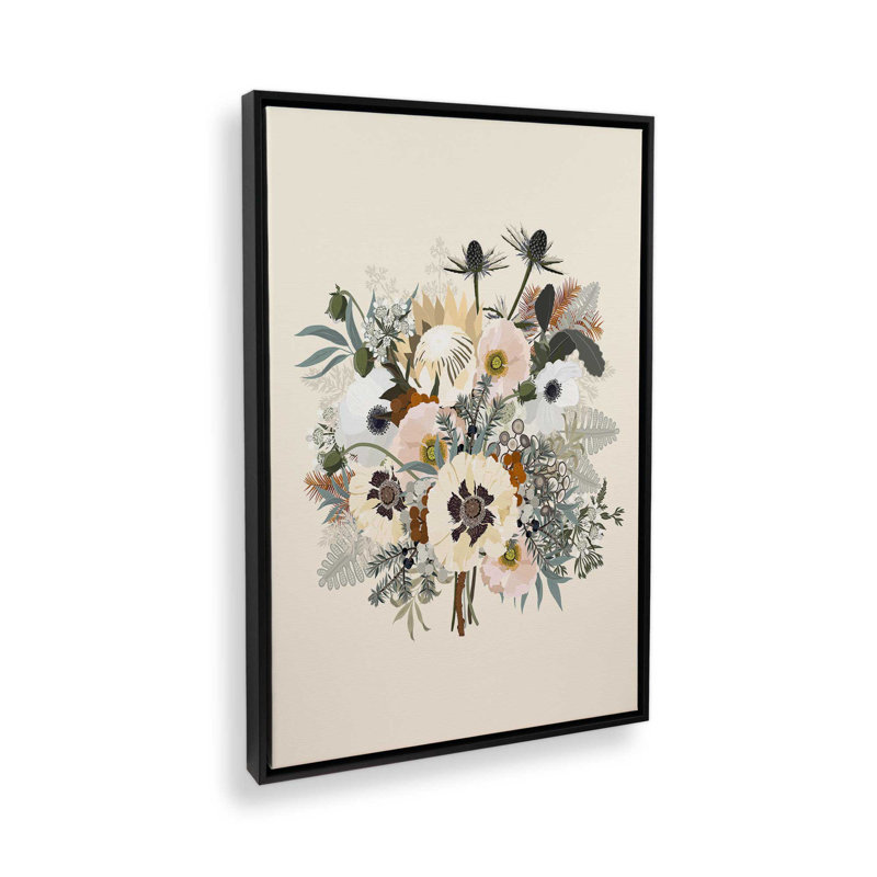 «Elsa Creme» par Garima Dhawan, impression sur toile, Noir, Cadre flottant, H 16 po x l 12 po