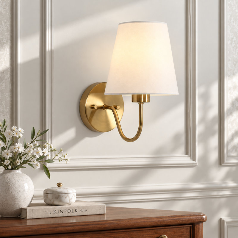 Abbiney 1-Light Metal Armed Sconce