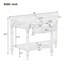 Console demi-lune avec beaucoup de rangement et une capacité robuste pour les espaces étroits, idéale pour les entrées et les couloirs.-114298734