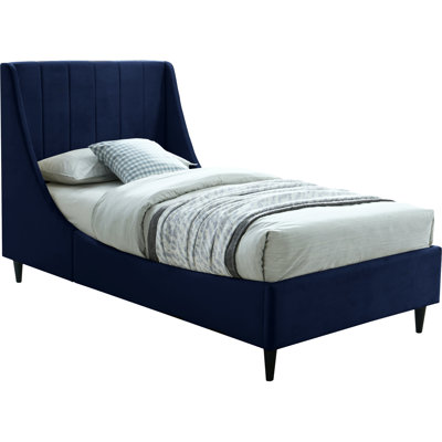 Eva Upholstered Low Profile Platform Bed