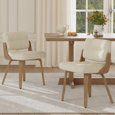 Modern Upholstered  Dining Chair With  Wood Frame