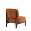 Méridienne Boucle en bois massif de 25,5 po - Orange élégante et confortable pour le salon, la chambre à coucher et le bureau-53265196