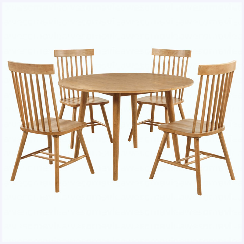Brown 5-piece dining set
