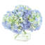 Hydrangeas Arranged in a Glass Vase-2028268416