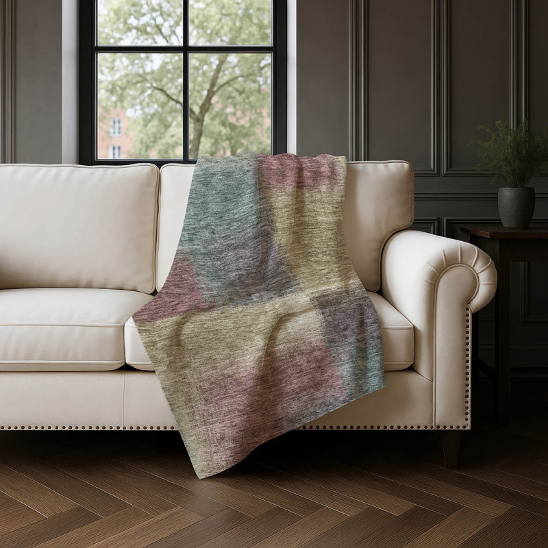 Jeté carré Addison Sherpa ASB742, Beige