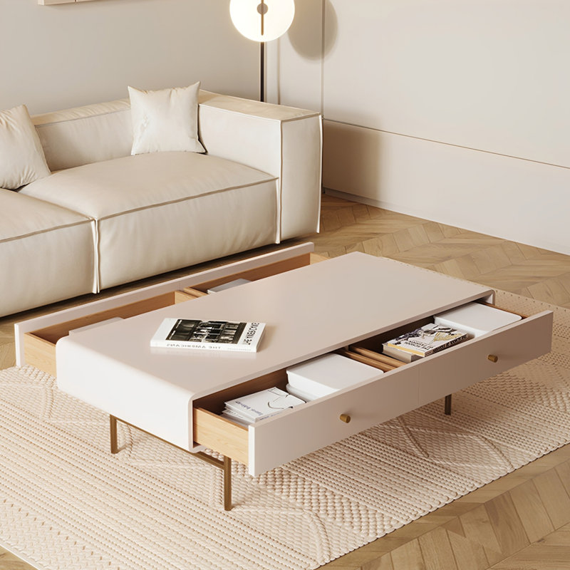 Table basse moderne avec petits appartements Modern, Blanc