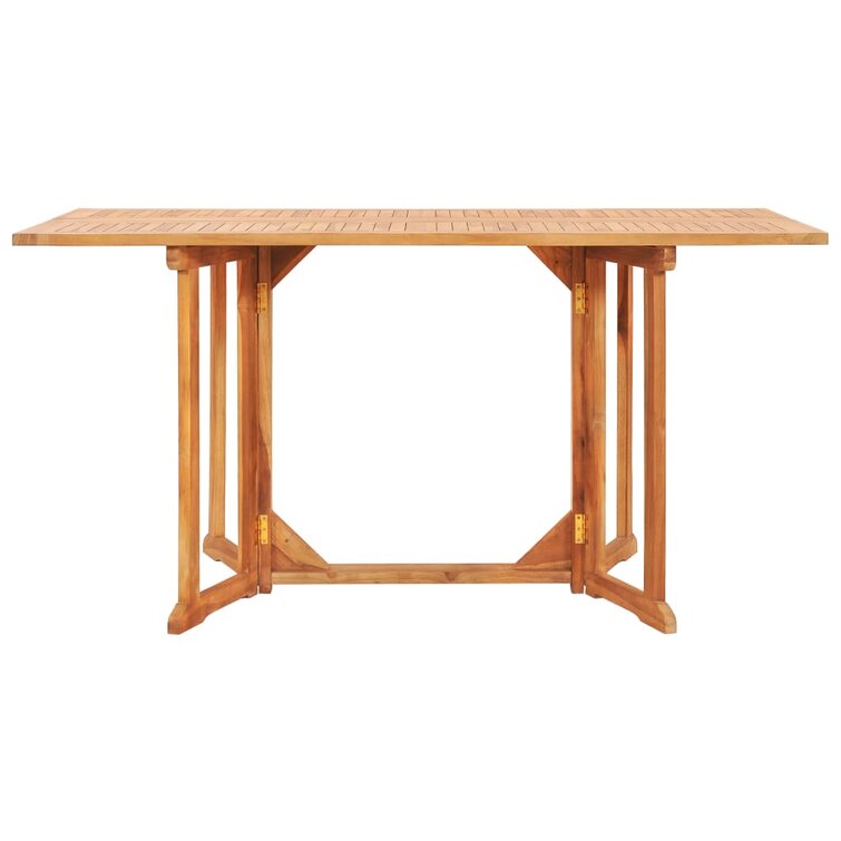 Outdoor Dining Table Folding Outdoor Garden Furniture Solid Teak Wood