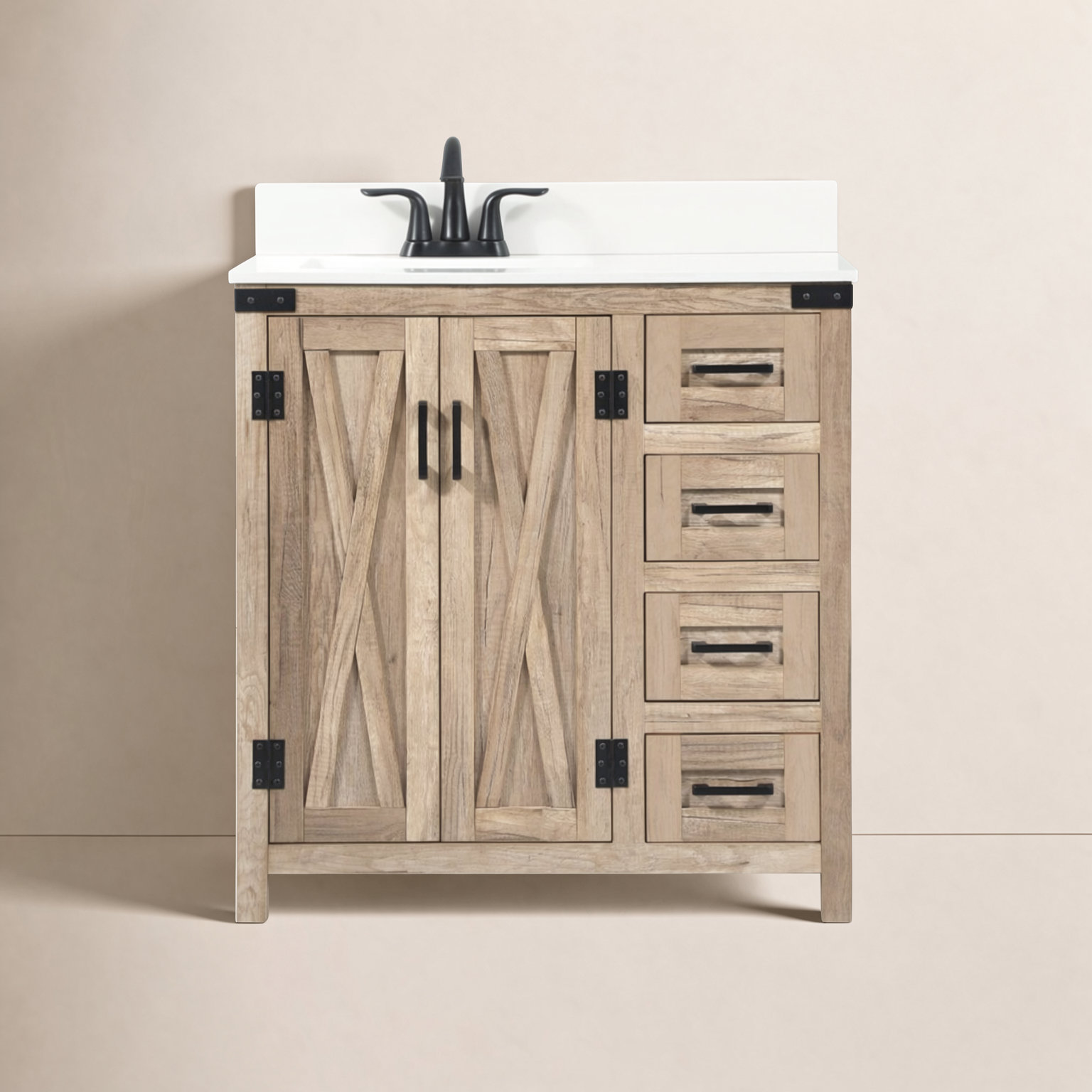Slayton 32'' Single Bathroom Vanity, Brown