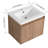 24'' Single Bathroom Vanity With Resin Top