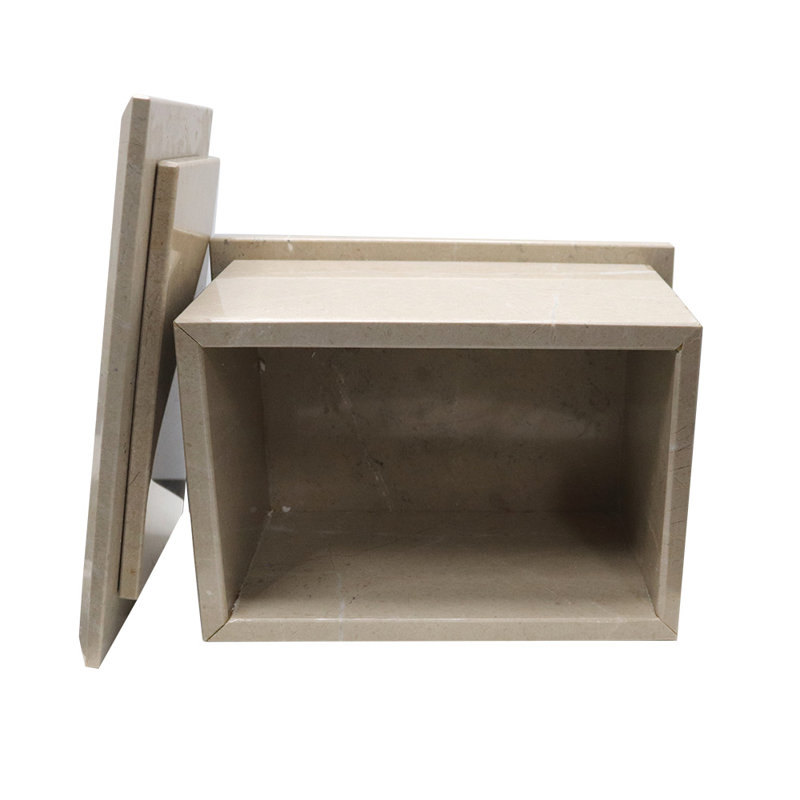 Memorial Marble Cremation Urn with Gothic Design