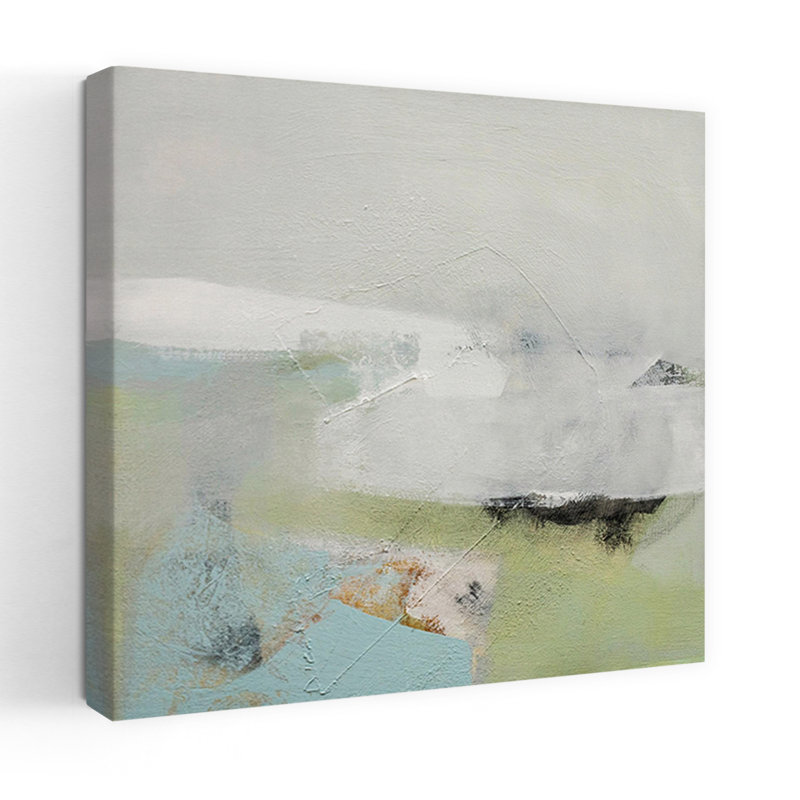 Retour à la maison, art abstrait contemporain, H 18 po x l 18 po