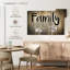 «Family Love Typographie», reproduction sur toile-2079430335