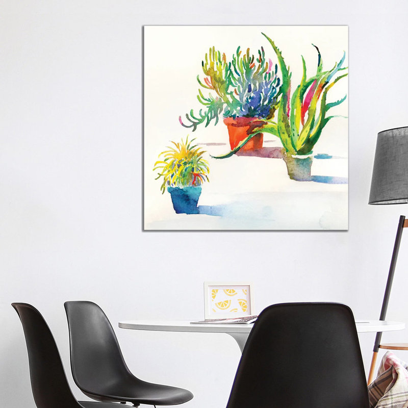 Succulent Trio II by Theresa Heidel - Wrapped Canvas Print, 93.98 cm H x 93.98 cm W x 1.91 cm D