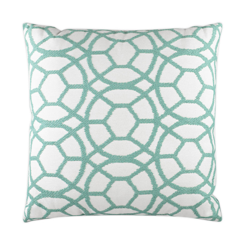 Suave Square Pillow Cover & Insert, Lagoon, 24"H x 24"W