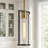 Sandrell 1-Light 12" H Gold/Black Pendant