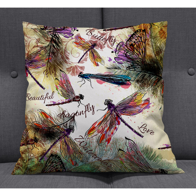 Throw Pillow With Insert, Multi Abstract 3, 20"H x 20"W