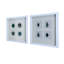 Boîte murale décorative 15,57 po x 1,2 po x 15,7 po S / 2