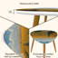 Ensemble de 2 tables basses gigognes Triangle