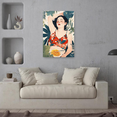 Serene Tropical Pasta Dreamy Peaceful Serene Nature Summer Wall Art