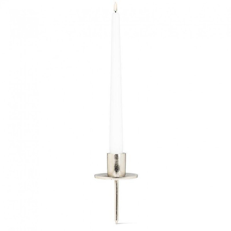 Porte-bougie pilier, Argent argent