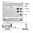 Foldable Digital Travel Alarm Clock With Backlight  (Silver)
