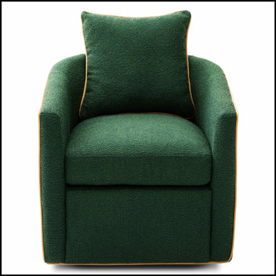 Fauteuil d'appoint pivotant avec fauteuil club et baril pour le salon, le coin lecture et les petits espaces
