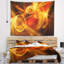 Tapisserie de bureau fractale jaune Abstract-28505603