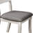 Sol Ladder Back Side Chair in Antique White/Gray