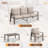  7-Person Outdoor Patio Furniture Set – Rust-Resistant Aluminum Frame, Deep Seating Weatherproof Cushions-1269871199-1245754067