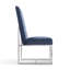Chaise d'appoint de salle à manger rembourrée en acier inoxydable Element-29201166