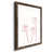 Papier, cadre noyer