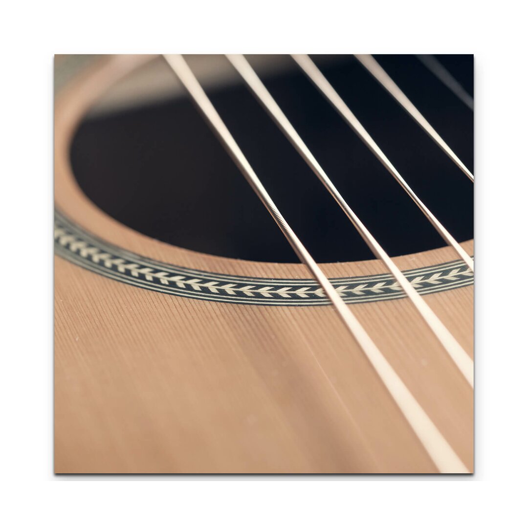 Leinwandbild Gitarre – Nahaufnahme