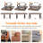 Rotating Couch Armrest Table, Adjustable Sofa Arm Clip Holder Tray, Large Foldable Stable Sofa Table With Reinforced Clamp, (Brown)-1979812450