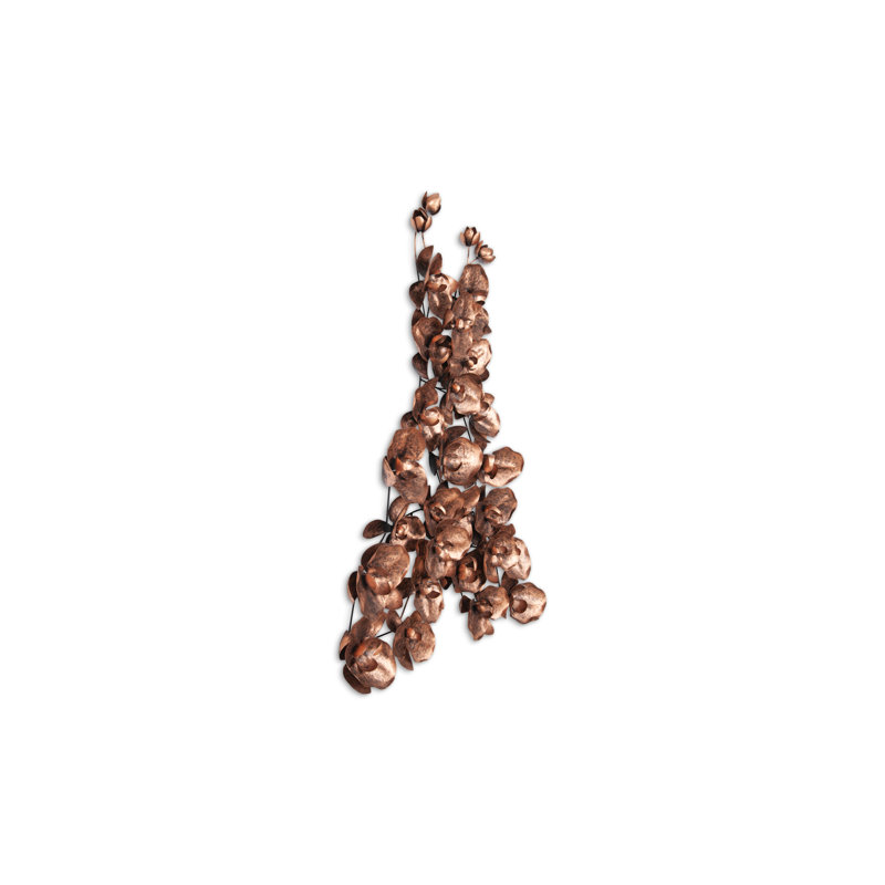 Orchid Wall Décor, Copper