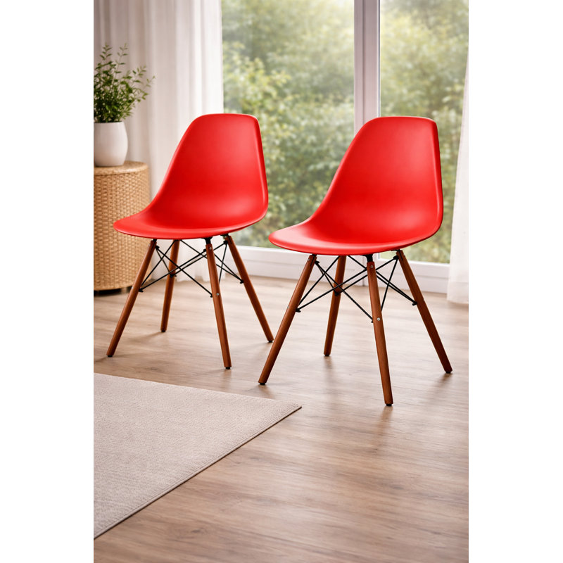 Chaise de salle à manger Ashley, Rouge