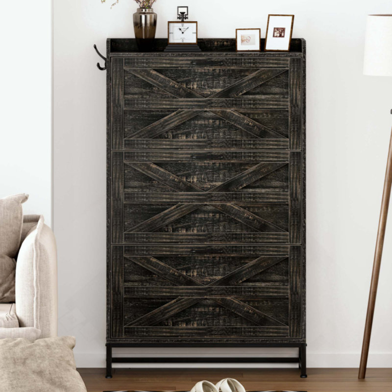 Armoire à chaussures, armoire à chaussures d'entrée de maison, armoire de rangement pour balcon d'entrée, étagère à chaussures de grande capacité