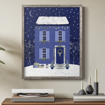 Quiet Winter Home II Framed Print - Solid Wood