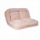 Canapé-lit convertible à dossier rabattable double, fauteuil à billes inclinable réglable à 18 positions pour adultes, multi-usage pour petits espaces | Rose | Rectangle