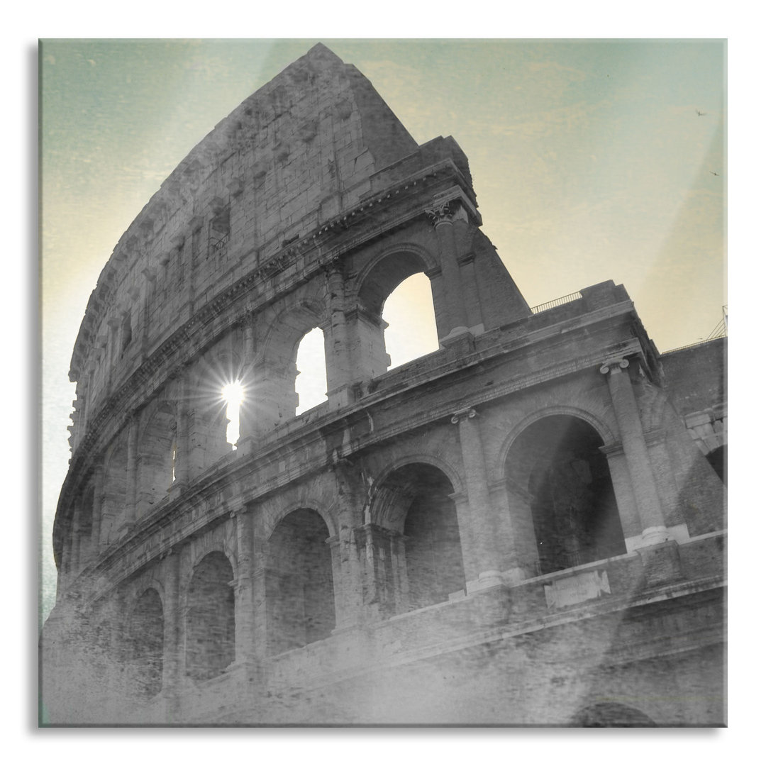 Ungerahmtes Foto auf Glas "Ancient Colosseum in Rome"