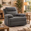 Silvy Manual Rocker Recliner Chair with Pillow Top Arms, Mocha Chenille-129434414