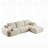 Pet-Friendly Cloud Modular Sectional Sofa-1640701044