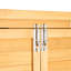 Remise de rangement extérieure en bois imperméable pour outils de jardin 55 x 67,5 pouces