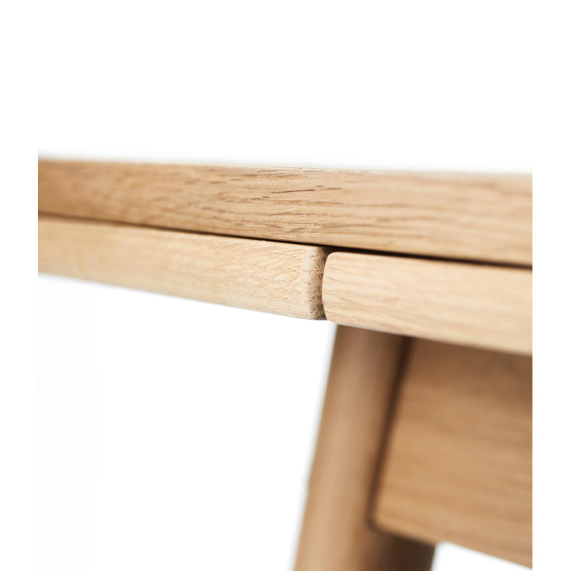 C35A Square Oak Dining Table, Nature