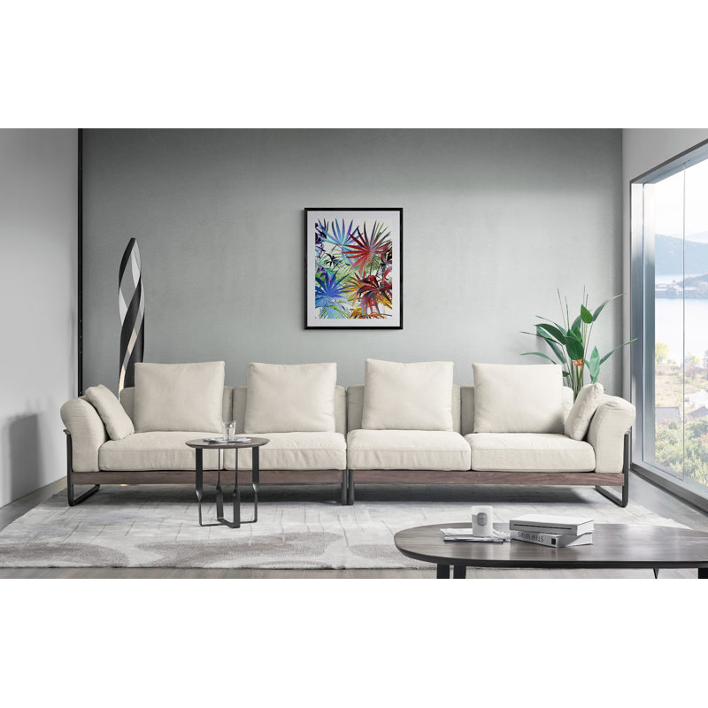 Feuillage tropical par Angel Estevez - peinture, Papier avec cadre noir, 30" H x 24" W