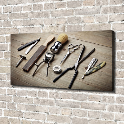 Male Hairdresser - Wrapped Canvas Print