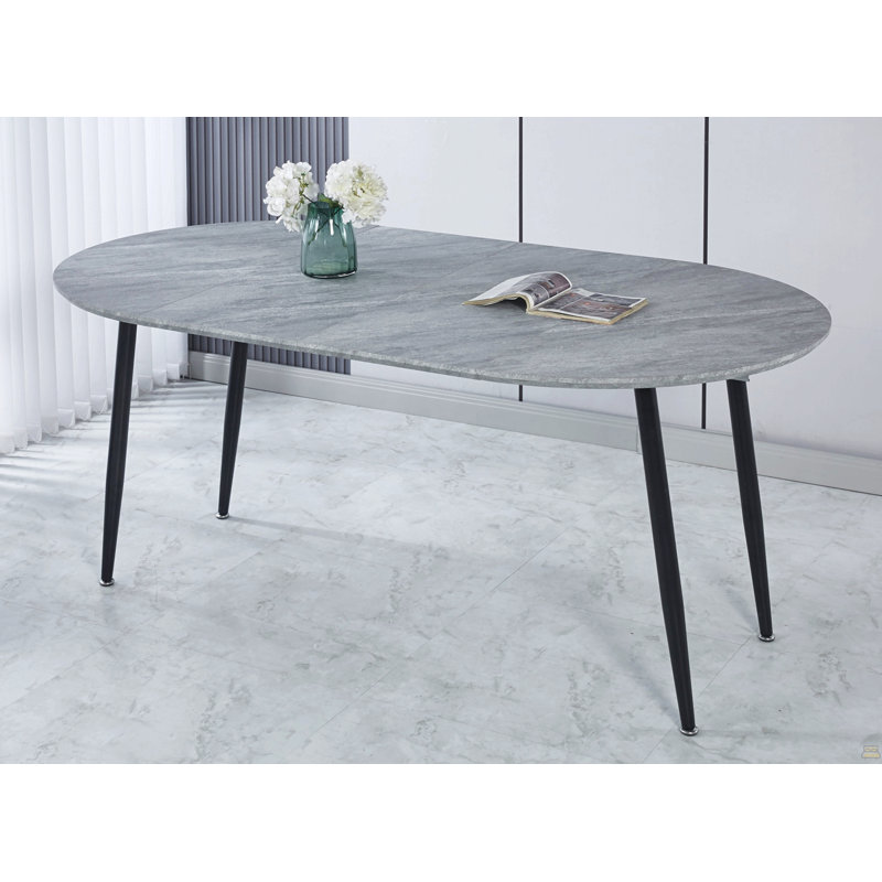 Table extensible, table de salle à manger, table de bureau, table basse, pieds en métal
